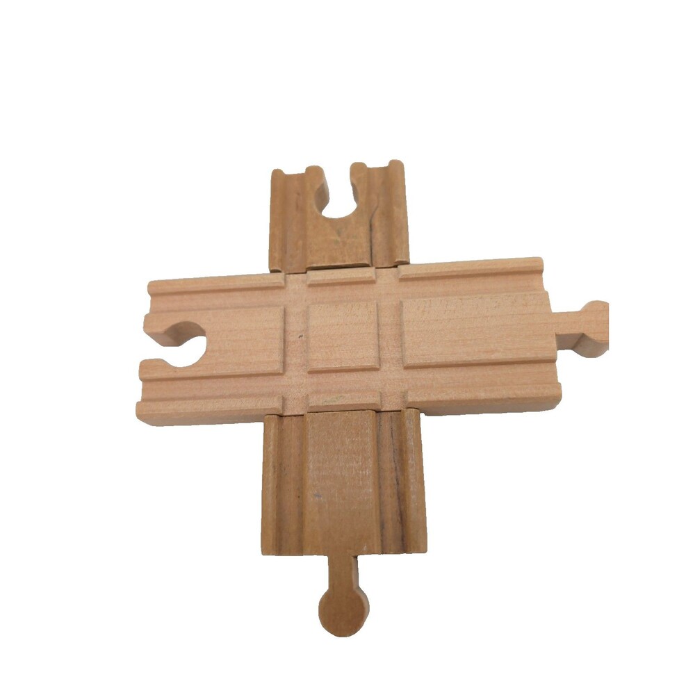 Thomas Brio Compatible Wooden Railway Train Engine Track Cross Intersection